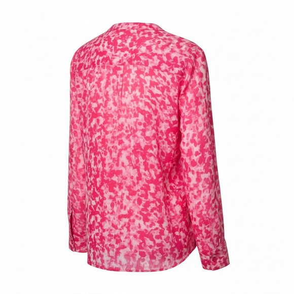 Calvin Klein V-Neck Chiffon Blouse- Size 1X- EUC $98 Retail - Picture 4 of 10